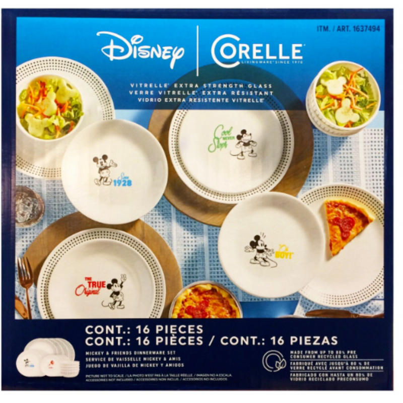 CORELLE DISNEY DINNERWARE SET 16 PIECE