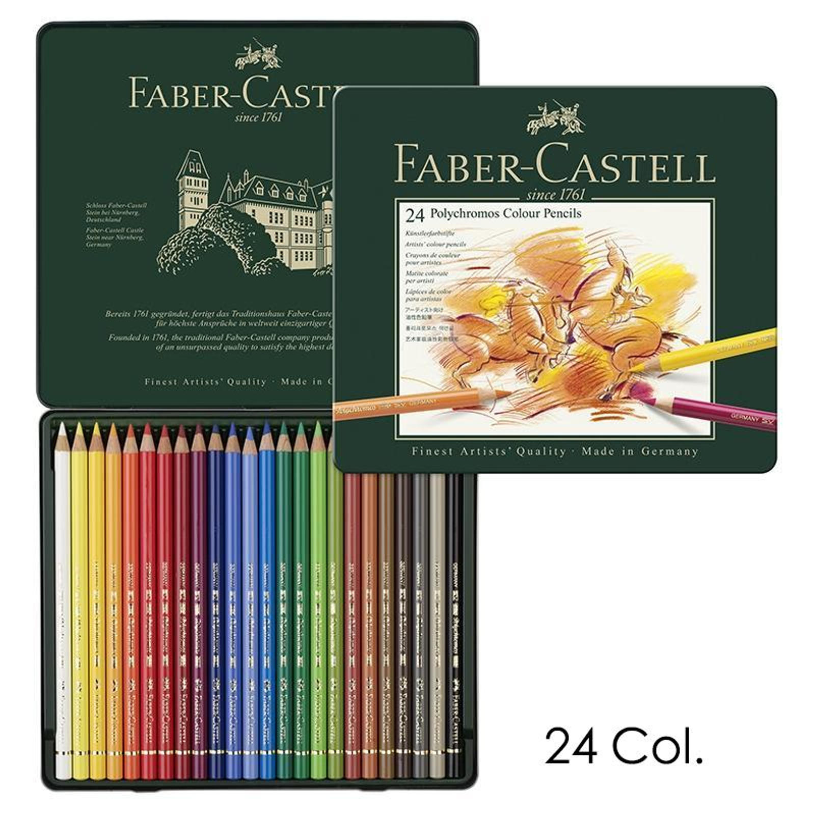 Faber-Castell Polychromos油性色鉛筆セット 24色 FaberーCastell Polychromos 24色油性色鉛筆