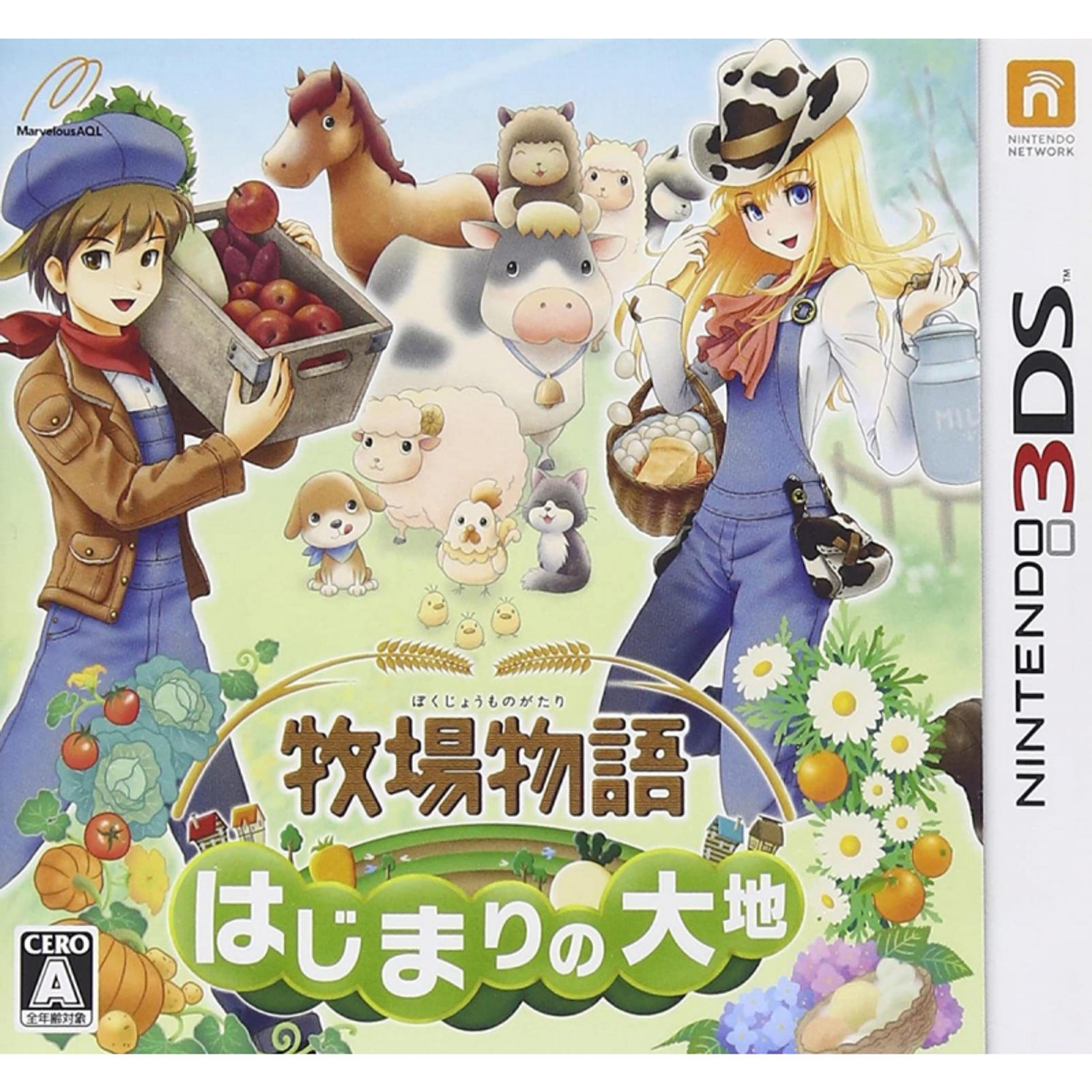 北米版　牧場物語 3DS 牧場物語初始大地日版