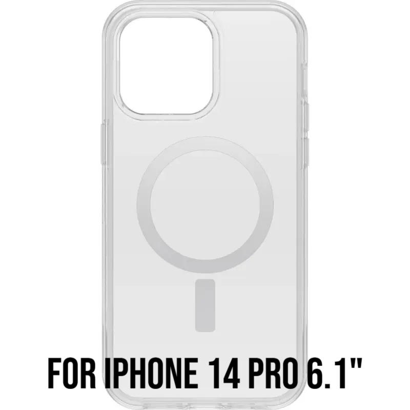 OtterBox iPhone 14 Pro 保護殼（附MagSafe） Symmetry Clear＋抗菌炫彩幾何透明系列