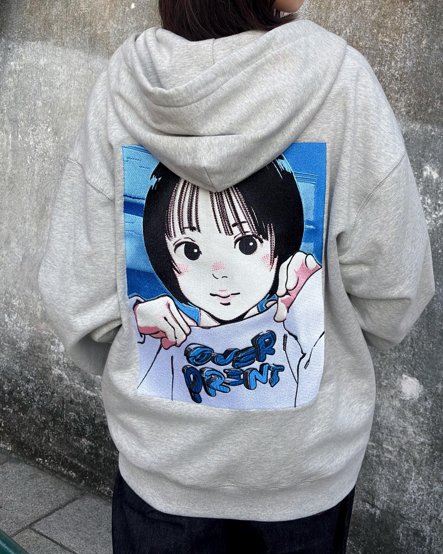 只限門市發售) over print POP ART Zip Hoodie Ver:21 (blue EMB Version)