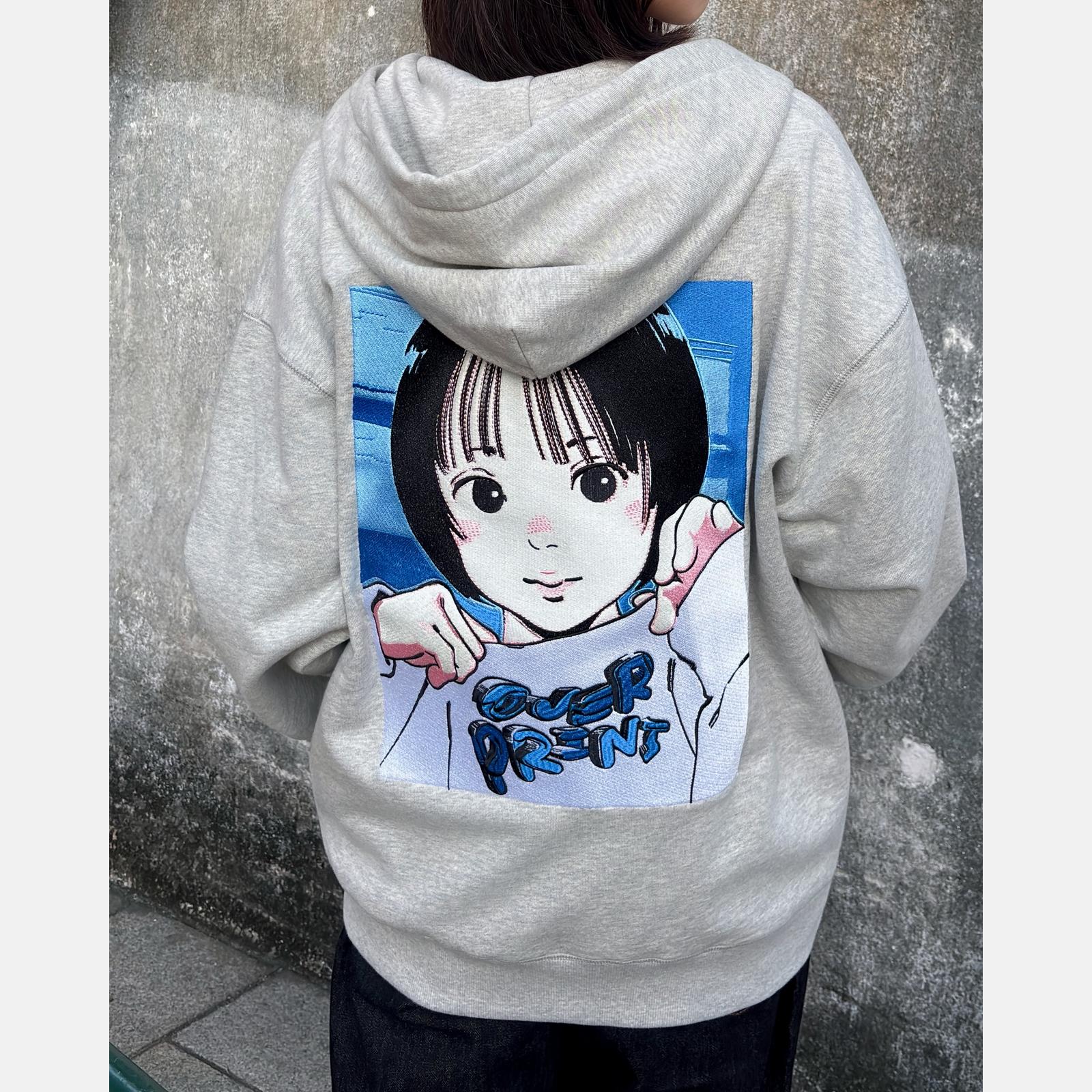 只限門市發售) over print POP ART Zip Hoodie Ver:21 (blue EMB Version)