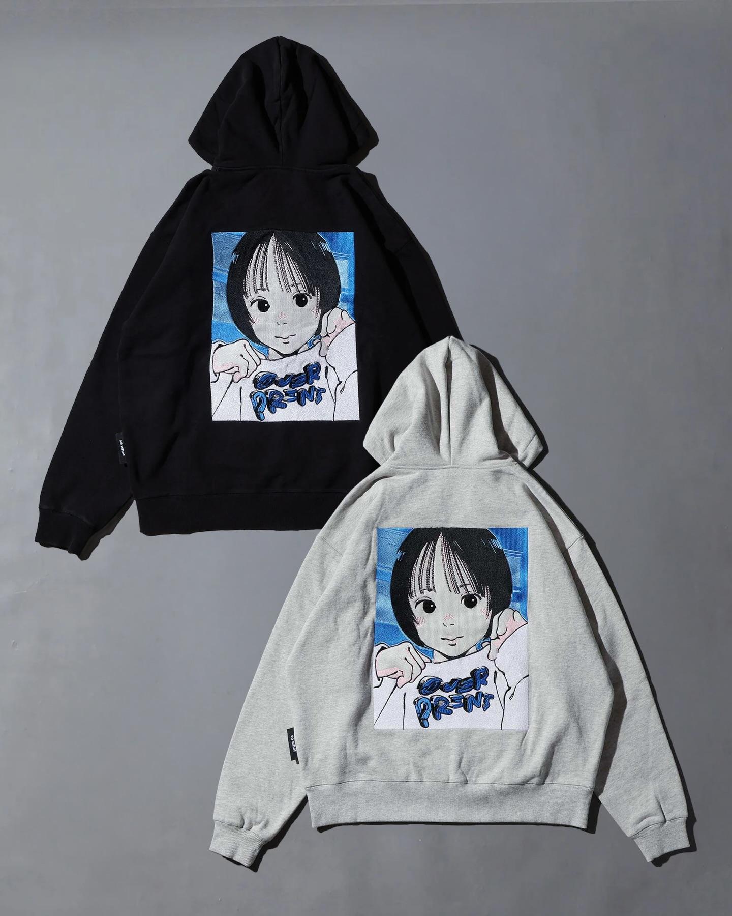 只限門市發售) over print POP ART Zip Hoodie Ver:21 (blue EMB Version)