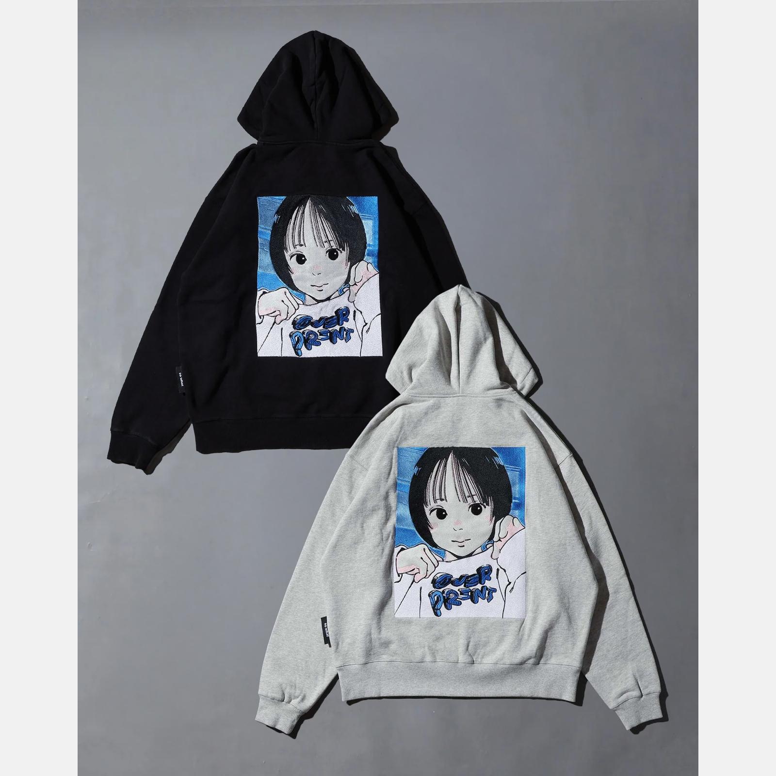 只限門市發售) over print POP ART Zip Hoodie Ver:21 (blue EMB Version)