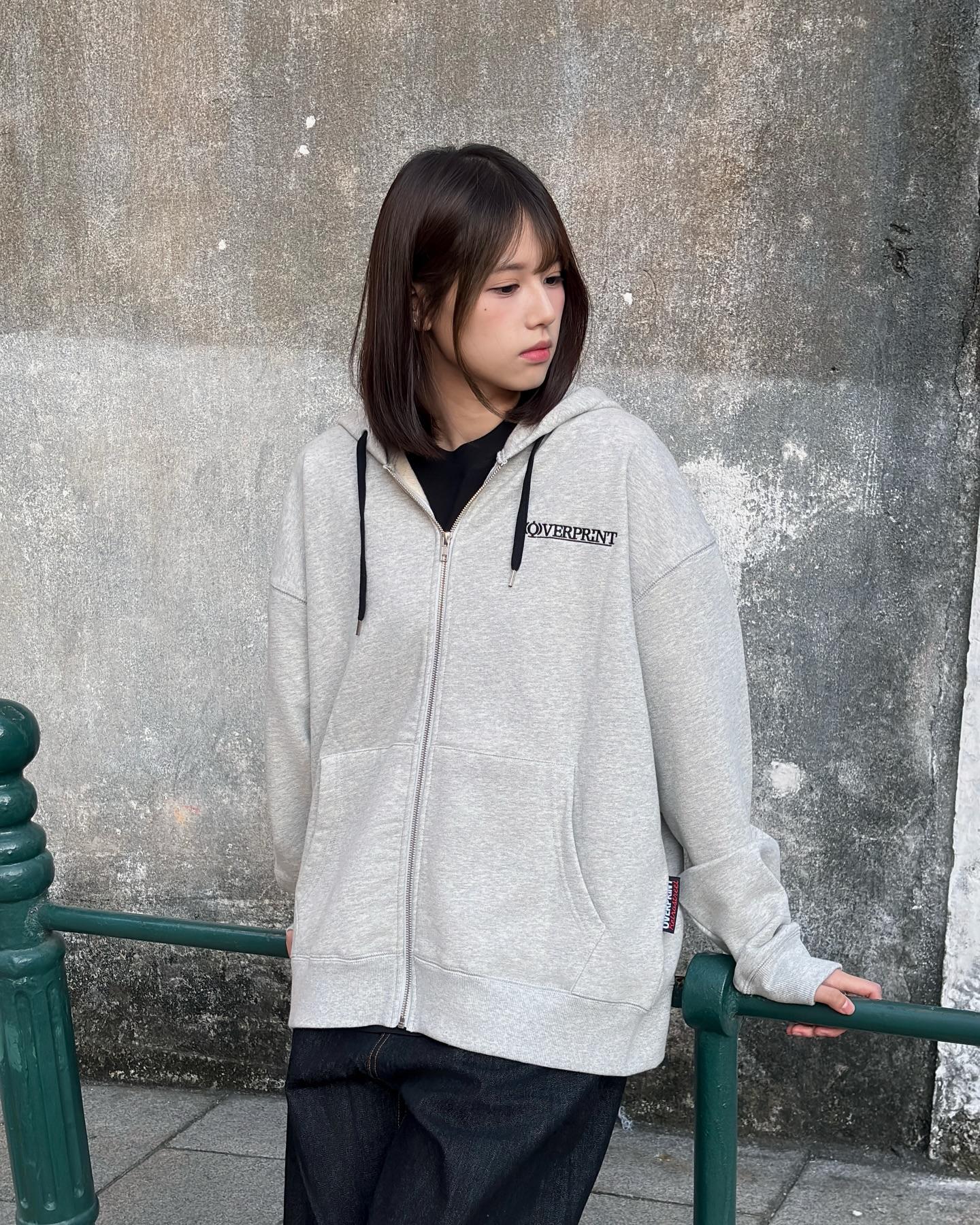 只限門市發售) over print POP ART Zip Hoodie Ver:21 (blue EMB Version)