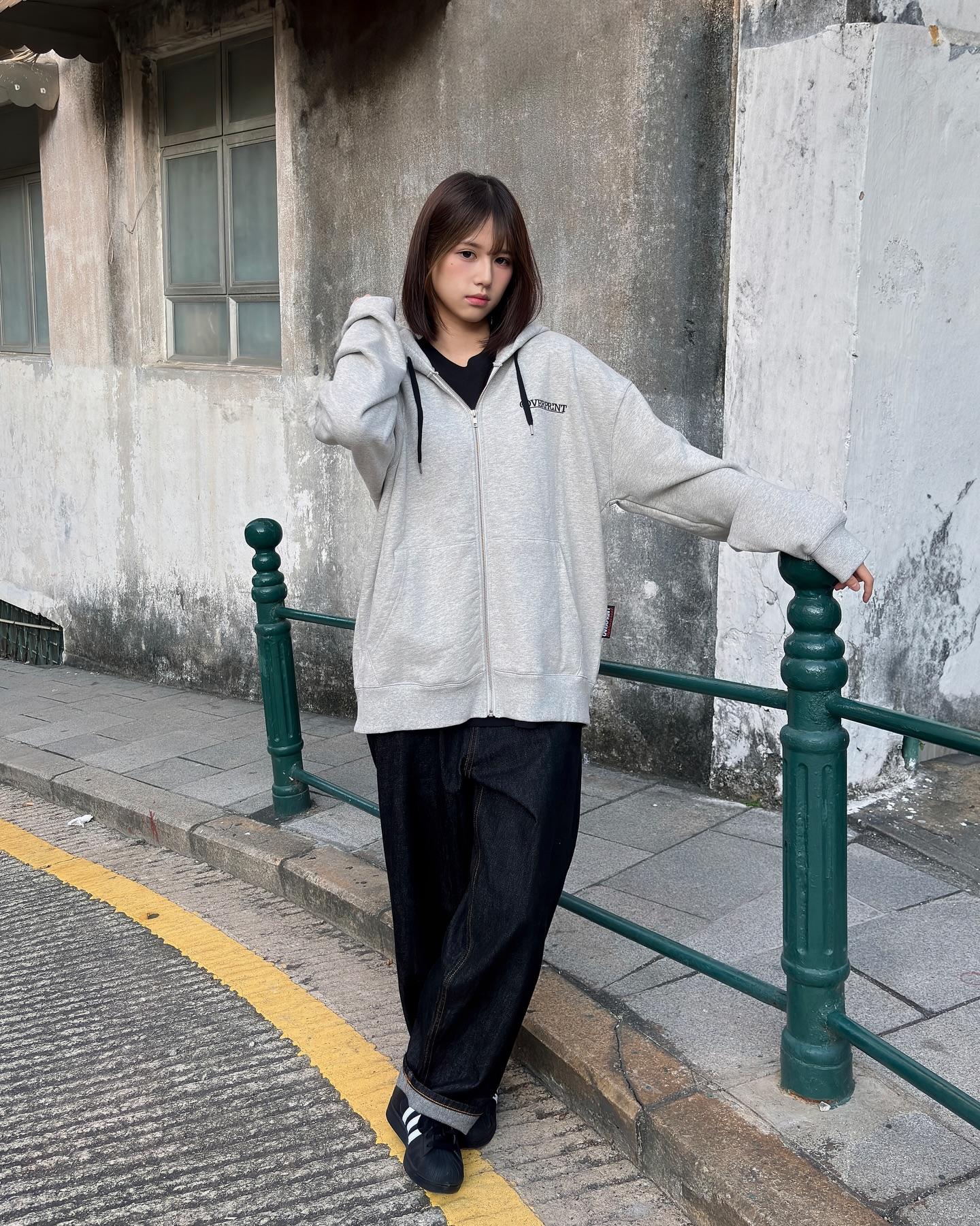 只限門市發售) over print POP ART Zip Hoodie Ver:21 (blue EMB Version)